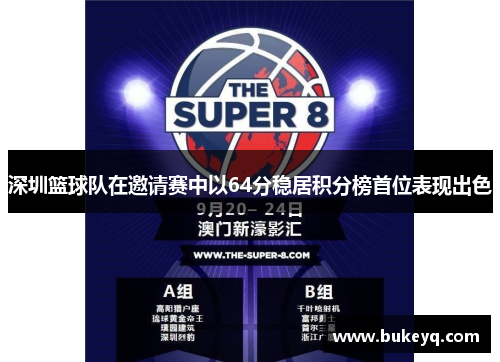 深圳篮球队在邀请赛中以64分稳居积分榜首位表现出色